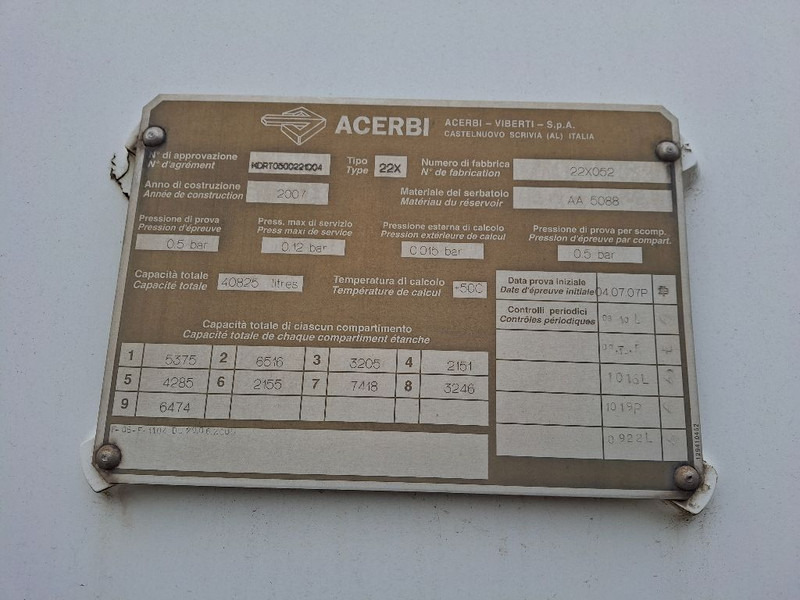 ACERBI ASO64003SP - Tank semi-trailer: picture 2 ACERBI ASO64003SP - Tank semi-trailer: picture 2