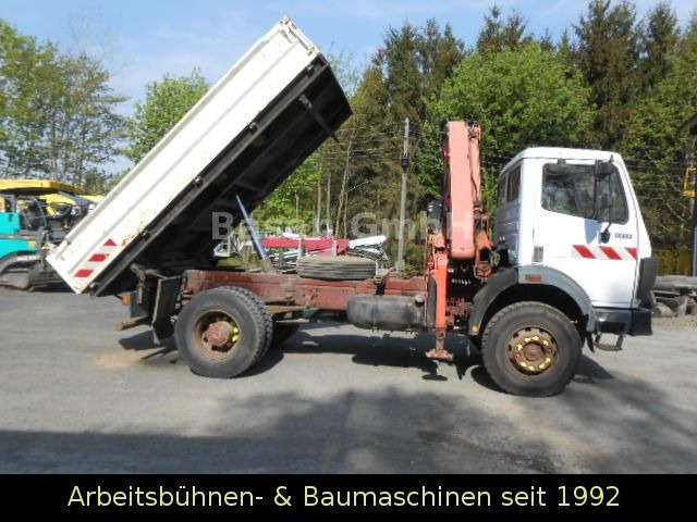 Mercedes-Benz MB 1717 AK Kipper Allrad mit Kran Atlas 100.1 - Tipper, Crane truck: picture 1 Mercedes-Benz MB 1717 AK Kipper Allrad mit Kran Atlas 100.1 - Tipper, Crane truck: picture 1