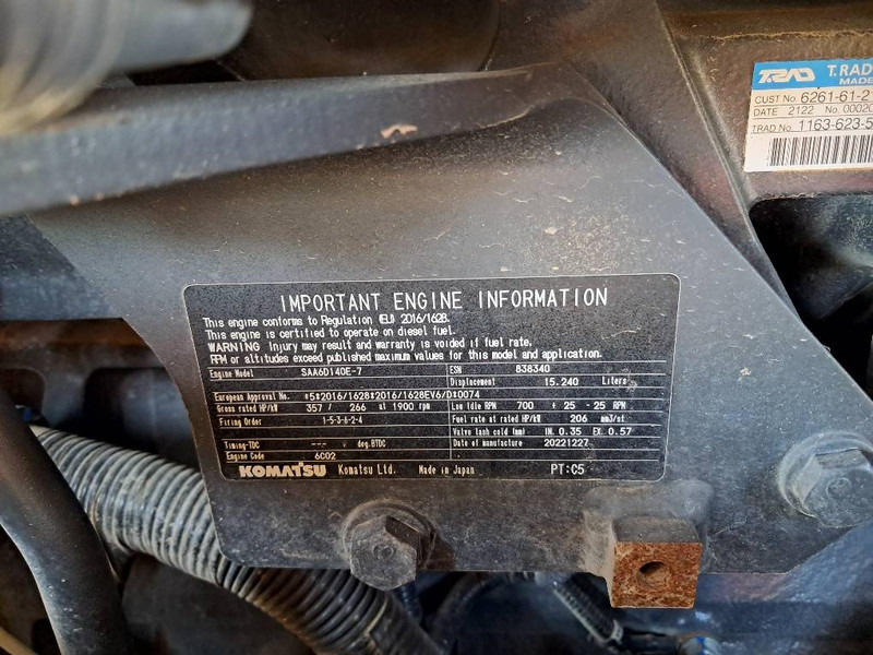 Komatsu WA500-8E0 - Wheel loader: picture 5 Komatsu WA500-8E0 - Wheel loader: picture 5