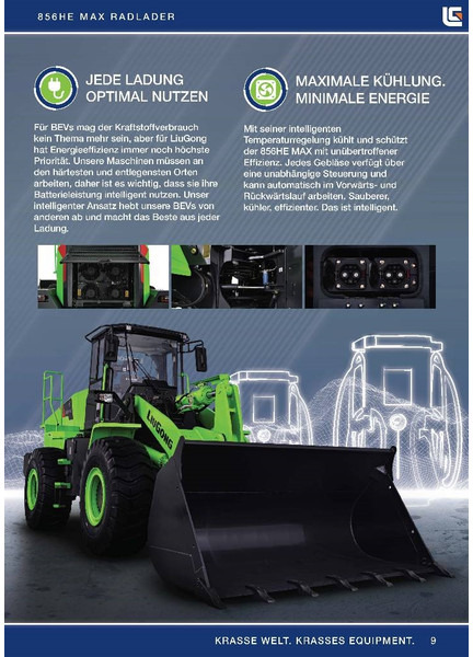 New Wheel loader LIUGONG 856 HE vollelektrisch, 21.000 kg, 3.5 cbm: picture 9