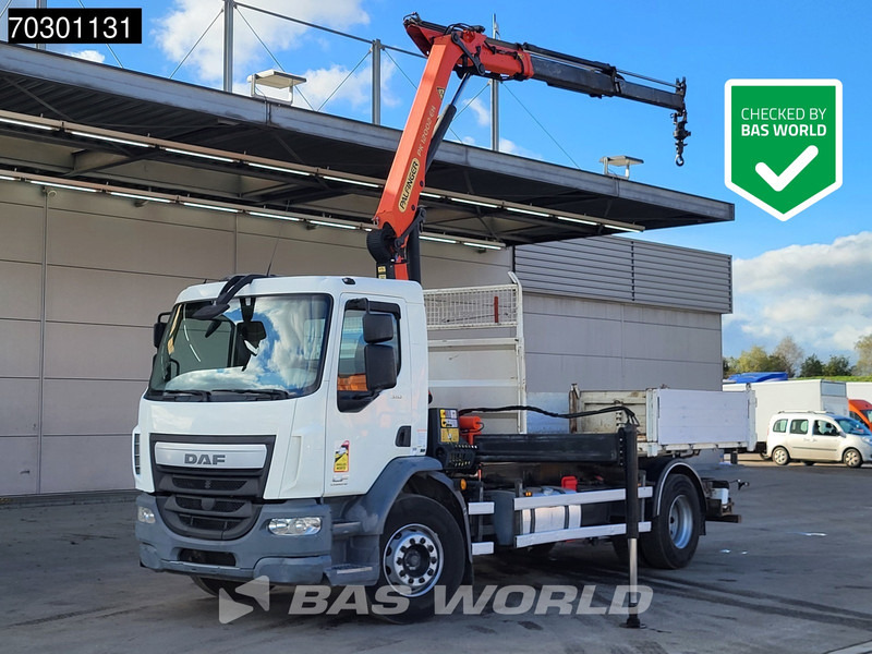 DAF LF 310 4X2 Palfinger PK12002 EH Kran Crane 7m3 tipper Automatic Euro 6 - Tipper, Crane truck: picture 1 DAF LF 310 4X2 Palfinger PK12002 EH Kran Crane 7m3 tipper Automatic Euro 6 - Tipper, Crane truck: picture 1