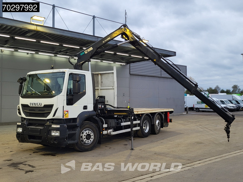 Dropside/ Flatbed truck, Crane truck Iveco Stralis 310 Stralis 6X2 HIAB 144 BS-2 Crane Kran Lift+Steering-Axle Manual Euro 5: picture 5 Dropside/ Flatbed truck, Crane truck Iveco Stralis 310 Stralis 6X2 HIAB 144 BS-2 Crane Kran Lift+Steering-Axle Manual Euro 5: picture 5