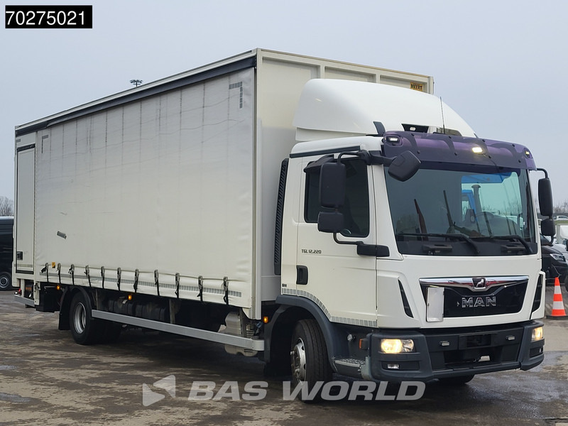 Curtainsider truck MAN TGL 12.220 4X2 12tonner Automatic Ladebordwand Euro 6: picture 8