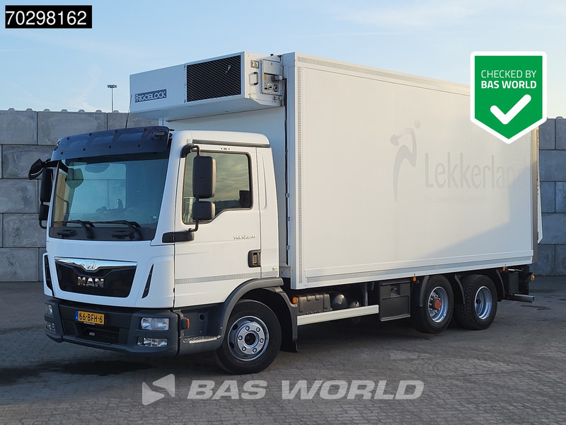 MAN TGL 12.250 6X2 NL-Truck 1500kg Ladebordwand Frigoblock FK13 Lift-Axle Automatic Euro 6 - Refrigerator truck: picture 1 MAN TGL 12.250 6X2 NL-Truck 1500kg Ladebordwand Frigoblock FK13 Lift-Axle Automatic Euro 6 - Refrigerator truck: picture 1