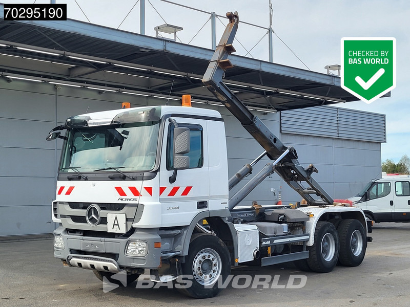 Mercedes-Benz Actros 3346 Actros 6X4 Meiller RK 20 60 Big-Axle Steelsuspension 3-Pedals Euro 5 - Hook lift truck: picture 1 Mercedes-Benz Actros 3346 Actros 6X4 Meiller RK 20 60 Big-Axle Steelsuspension 3-Pedals Euro 5 - Hook lift truck: picture 1