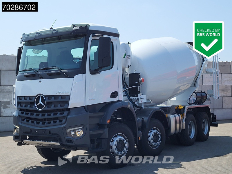 Mercedes-Benz Arocs 4145 8X4 NEW! 10m3 Schwing Stetter Mixer Manual Big-Axle Steel suspension Euro 3 - Concrete mixer truck: picture 1 Mercedes-Benz Arocs 4145 8X4 NEW! 10m3 Schwing Stetter Mixer Manual Big-Axle Steel suspension Euro 3 - Concrete mixer truck: picture 1