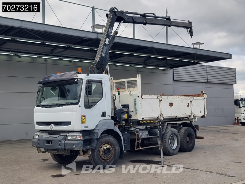 Renault Kerax 360 6X4 Hiab 144 B-2 Hiduo Kran Manual Big-Axle Steelsuspension Euro 3 - Tipper, Crane truck: picture 1 Renault Kerax 360 6X4 Hiab 144 B-2 Hiduo Kran Manual Big-Axle Steelsuspension Euro 3 - Tipper, Crane truck: picture 1