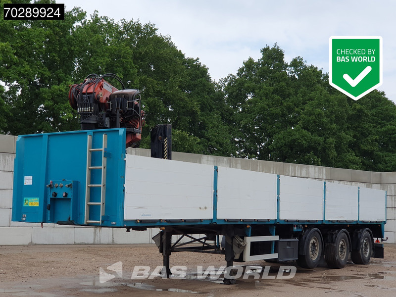 SCHROEDER WIESMOOR S12/27P2-13,2KR 2 steal wheels Liftachse 2 x Lenkachse - Dropside/ Flatbed semi-trailer: picture 1 SCHROEDER WIESMOOR S12/27P2-13,2KR 2 steal wheels Liftachse 2 x Lenkachse - Dropside/ Flatbed semi-trailer: picture 1