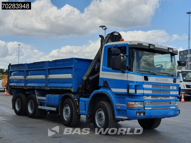 Lease a Scania G420 8X4 15m3 tipper Hiab 144 Crane Steelsuspension Manual Big-Axle Euro 3 Scania G420 8X4 15m3 tipper Hiab 144 Crane Steelsuspension Manual Big-Axle Euro 3: picture 11
