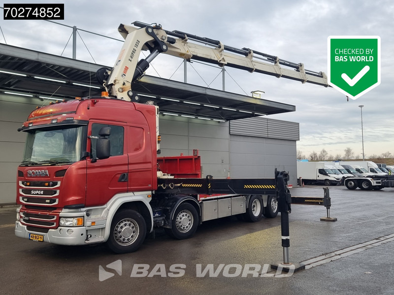 Scania G450 8X2 NL-Truck Hiab X-HIPRO 1058EP-6 Kran Front stab Retarder Euro 6 - Dropside/ Flatbed truck, Crane truck: picture 1 Scania G450 8X2 NL-Truck Hiab X-HIPRO 1058EP-6 Kran Front stab Retarder Euro 6 - Dropside/ Flatbed truck, Crane truck: picture 1