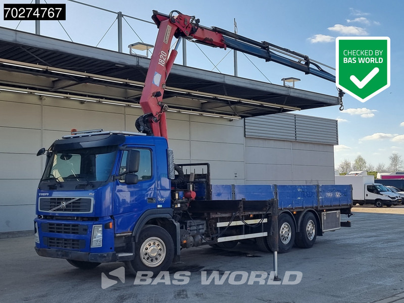 Volvo FM 330 6X2 HMF 1820 K3 Kran Crane Lift+Steering Axle Xenon Euro 5 - Dropside/ Flatbed truck, Crane truck: picture 1 Volvo FM 330 6X2 HMF 1820 K3 Kran Crane Lift+Steering Axle Xenon Euro 5 - Dropside/ Flatbed truck, Crane truck: picture 1
