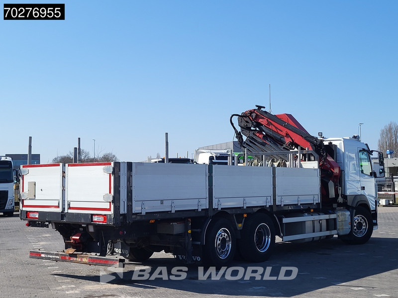 Dropside/ Flatbed truck, Crane truck Volvo FM 450 6X2 HMF3220 K5 + Jib K5 Crane Kran Lift-Steering Axle VEB+ Automatic: picture 6