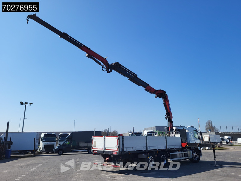 Dropside/ Flatbed truck, Crane truck Volvo FM 450 6X2 HMF3220 K5 + Jib K5 Crane Kran Lift-Steering Axle VEB+ Automatic: picture 12