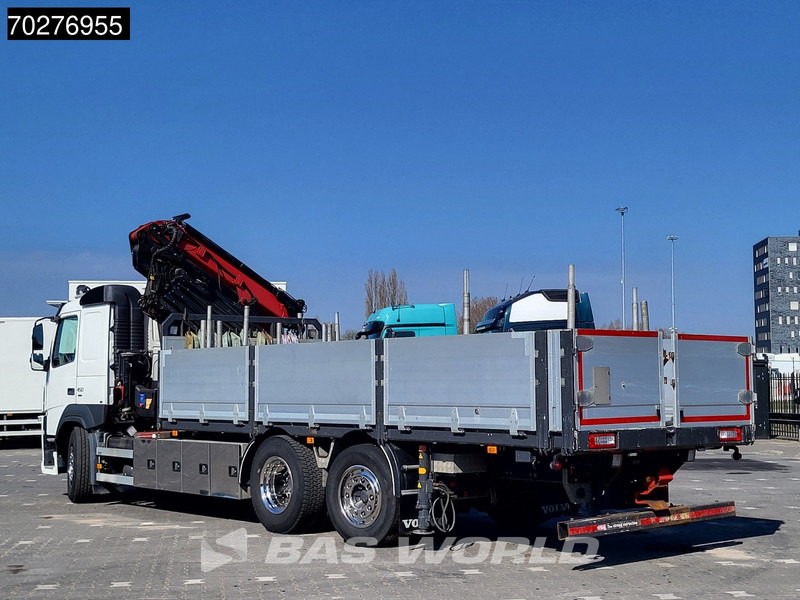 Dropside/ Flatbed truck, Crane truck Volvo FM 450 6X2 HMF3220 K5 + Jib K5 Crane Kran Lift-Steering Axle VEB+ Automatic: picture 16