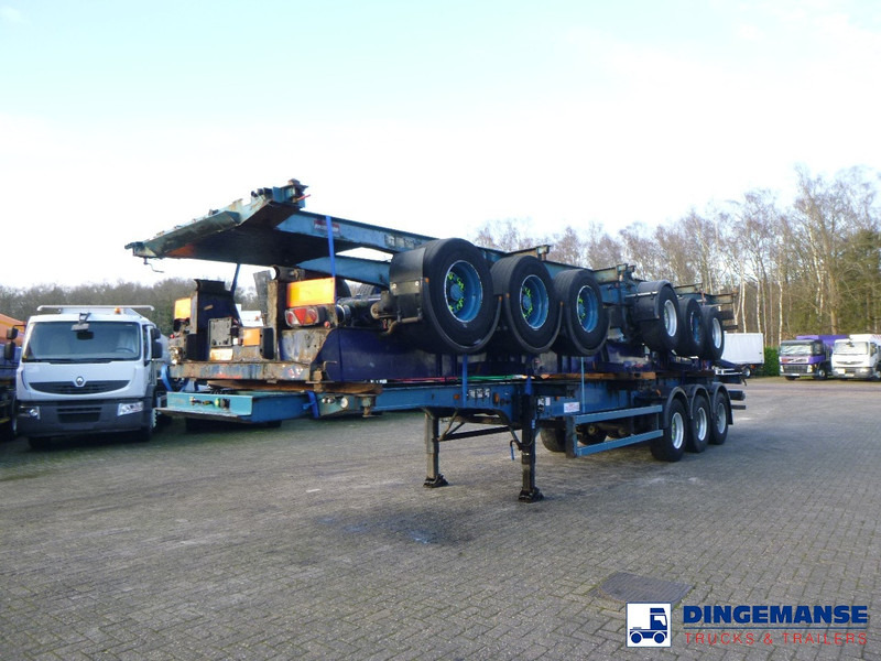 Crane Fruehauf Stack - 3 x container trailer 20-20-30-40 ft - Container transporter/ Swap body truck: picture 1 Crane Fruehauf Stack - 3 x container trailer 20-20-30-40 ft - Container transporter/ Swap body truck: picture 1