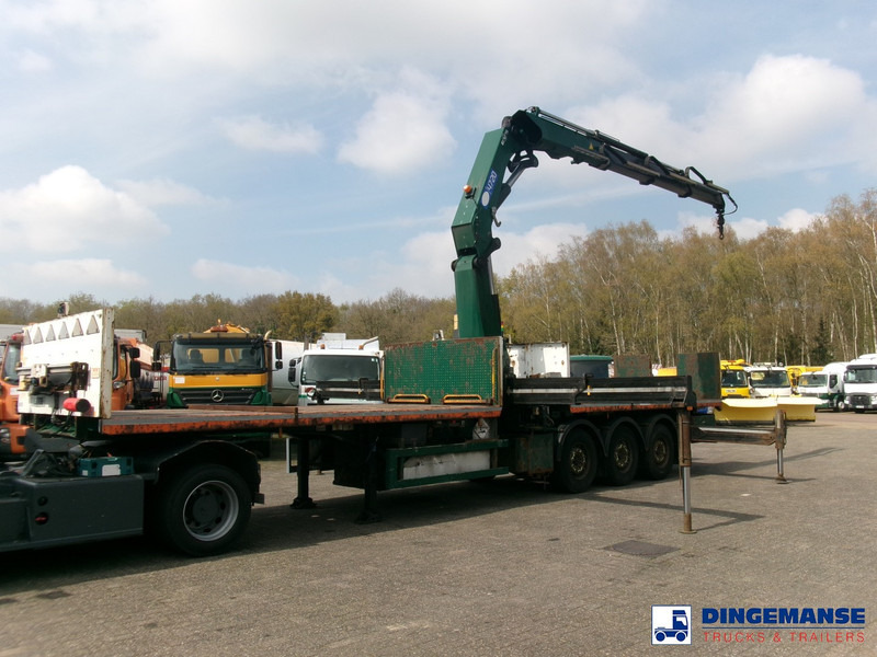 Massey Platform trailer + HMF 4720 K3 crane - Dropside/ Flatbed truck, Crane truck: picture 1 Massey Platform trailer + HMF 4720 K3 crane - Dropside/ Flatbed truck, Crane truck: picture 1