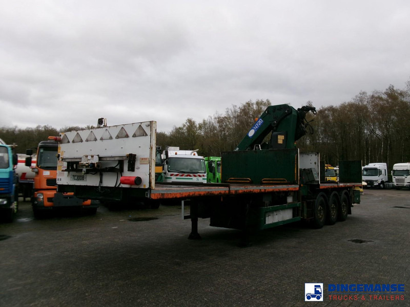 Massey Platform trailer + HMF 4720 K3 crane - Dropside/ Flatbed semi-trailer: picture 5 Massey Platform trailer + HMF 4720 K3 crane - Dropside/ Flatbed semi-trailer: picture 5