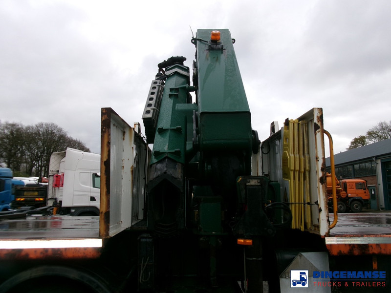Dropside/ Flatbed truck, Crane truck Massey Platform trailer + HMF 4720 K3 crane: picture 13