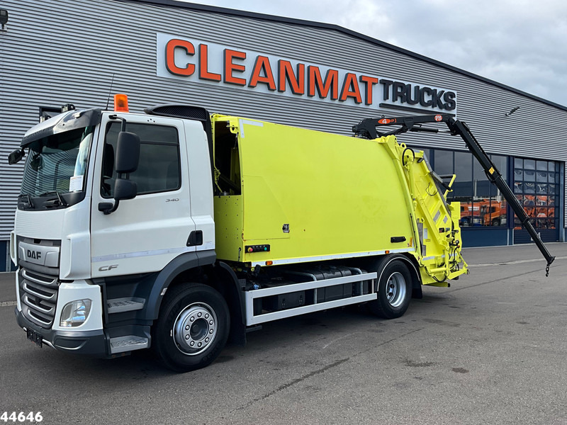 Garbage truck DAF FA CF 340 Euro 6 NTM 14.6m³ + PM 4 Tonmeter laadkraan: picture 1