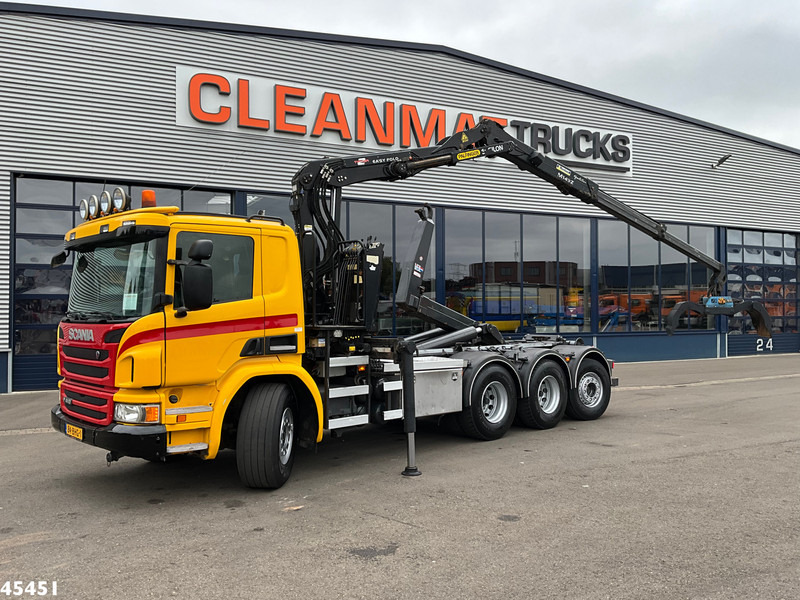 Scania P 410 8x4 Euro 6 Palfinger 14 Tonmeter Z-kraan - Hook lift truck, Crane truck: picture 1 Scania P 410 8x4 Euro 6 Palfinger 14 Tonmeter Z-kraan - Hook lift truck, Crane truck: picture 1