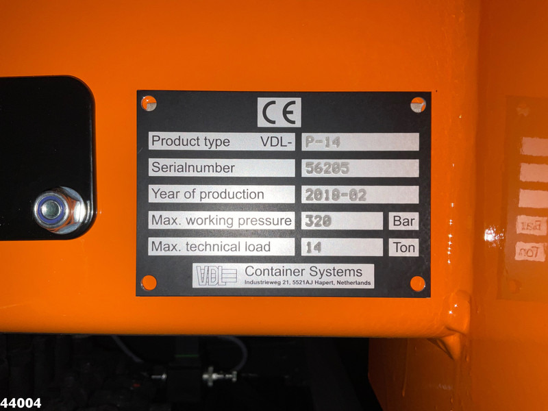 Skip loader truck Volvo FE 320 Euro 6 VDL 14 Ton portaalarmsysteem: picture 17 Skip loader truck Volvo FE 320 Euro 6 VDL 14 Ton portaalarmsysteem: picture 17