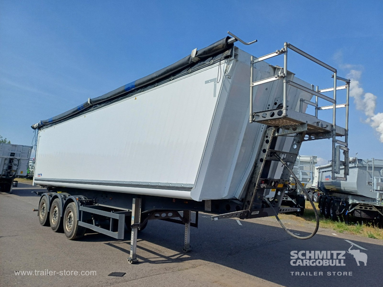SCHMITZ Auflieger Kipper Alukastenmulde 52m³ - Tipper semi-trailer: picture 1 SCHMITZ Auflieger Kipper Alukastenmulde 52m³ - Tipper semi-trailer: picture 1