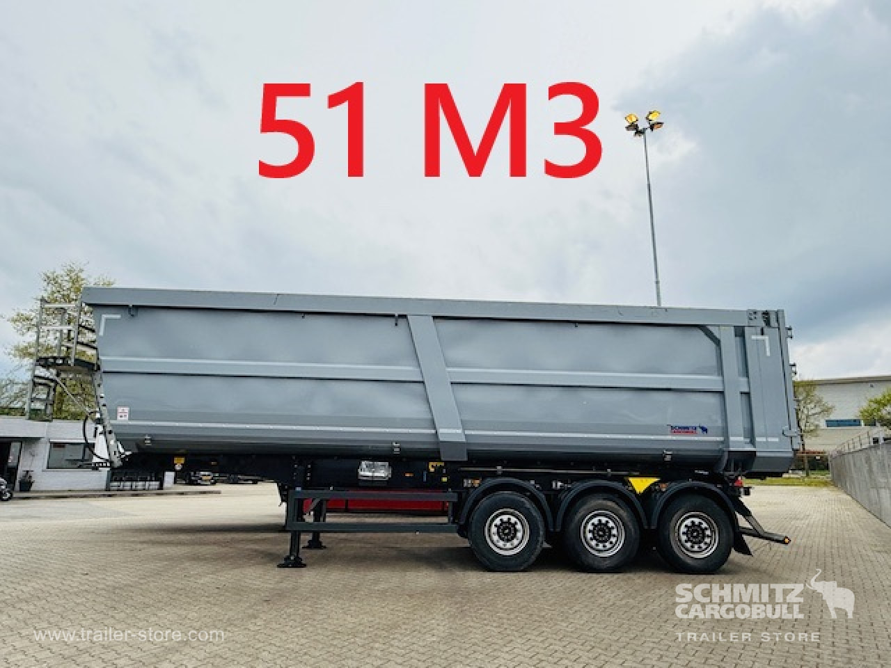 SCHMITZ Oplegger Kipper Staal rond 51m³ - Tipper semi-trailer: picture 1 SCHMITZ Oplegger Kipper Staal rond 51m³ - Tipper semi-trailer: picture 1