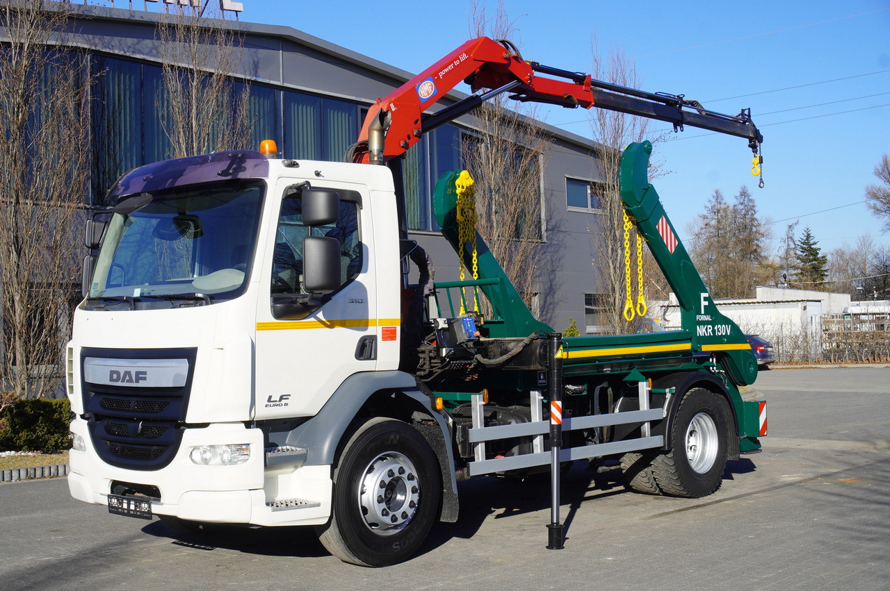 DAF LF 18.310 E6 / Skip loader Fornal NKR 130V / HDS HMF 735 K2 / Manual gearbox - Skip loader truck, Crane truck: picture 2 DAF LF 18.310 E6 / Skip loader Fornal NKR 130V / HDS HMF 735 K2 / Manual gearbox - Skip loader truck, Crane truck: picture 2