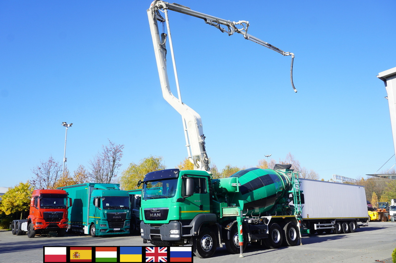 MAN TGS 35.480 8x4 Concrete Mixer Pump truck / Putzmeister M24-3 / 1600 MTH! - Concrete mixer truck: picture 1 MAN TGS 35.480 8x4 Concrete Mixer Pump truck / Putzmeister M24-3 / 1600 MTH! - Concrete mixer truck: picture 1