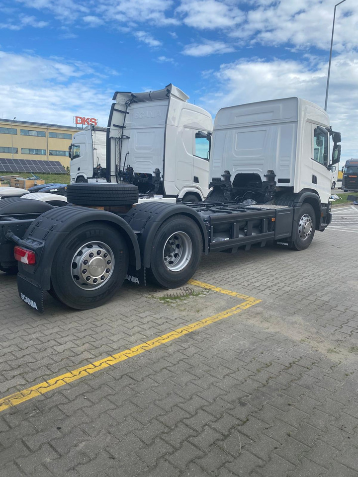SCANIA NEW Scania P 340 B6x2*4NA / chassis frame / steering axle / CNG / large cab / 8 units - Cab chassis truck: picture 3 SCANIA NEW Scania P 340 B6x2*4NA / chassis frame / steering axle / CNG / large cab / 8 units - Cab chassis truck: picture 3