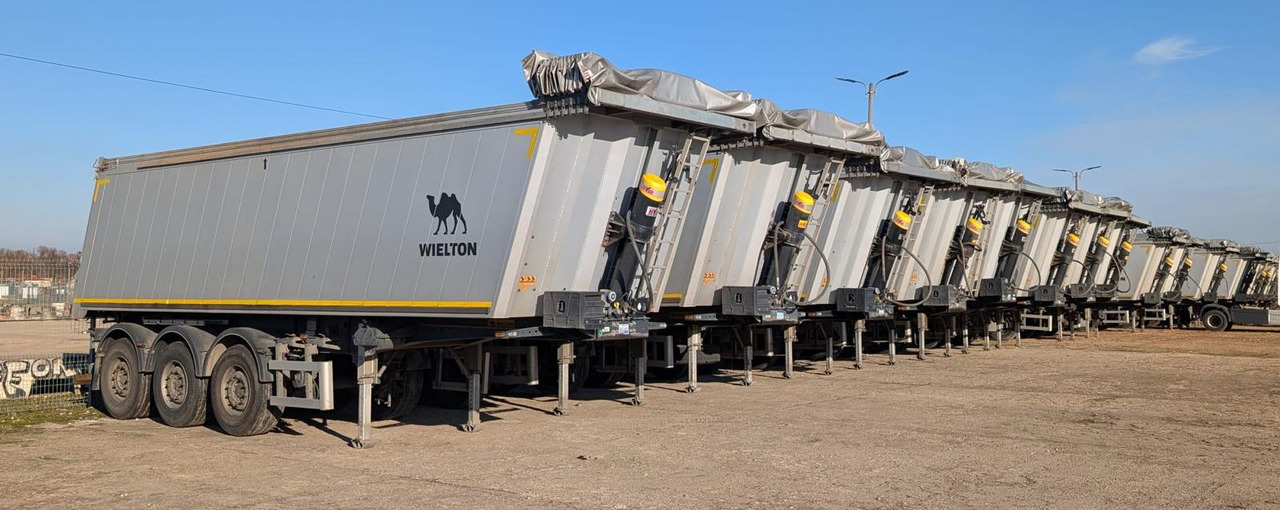 WIELTON NW-3 / weight 6.2 t / capacity 38m3 / Electrically folded roof / Teflon / 20 units, 2022 - Tipper semi-trailer: picture 1 WIELTON NW-3 / weight 6.2 t / capacity 38m3 / Electrically folded roof / Teflon / 20 units, 2022 - Tipper semi-trailer: picture 1