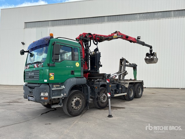 2006 MAN TGA 35.350 8x4 Camion Ampliroll Grue Palfi ... Roll-Off Truck - Hook lift truck, Crane truck: picture 3 2006 MAN TGA 35.350 8x4 Camion Ampliroll Grue Palfi ... Roll-Off Truck - Hook lift truck, Crane truck: picture 3