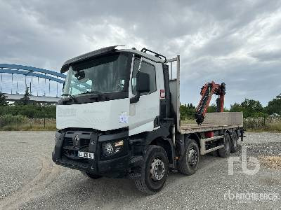 RENAULT C 380 2014 Atlas 240.2E-A5 24 t Artic ... - Dropside/ Flatbed truck, Crane truck: picture 1 RENAULT C 380 2014 Atlas 240.2E-A5 24 t Artic ... - Dropside/ Flatbed truck, Crane truck: picture 1