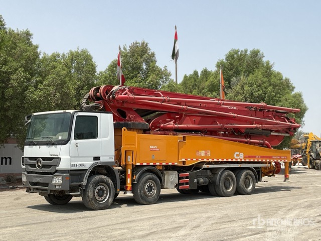 2020 Mercedes-Benz Actros 4141 2020 Sany SYM5449THBE 56 m on 8 ... Concrete Pump Truck - Concrete pump truck: picture 2 2020 Mercedes-Benz Actros 4141 2020 Sany SYM5449THBE 56 m on 8 ... Concrete Pump Truck - Concrete pump truck: picture 2