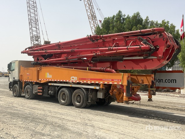 2020 Mercedes-Benz Actros 4143 2020 Sany SYM5449THBE 56 m on 8 ... Concrete Pump Truck - Concrete pump truck: picture 3 2020 Mercedes-Benz Actros 4143 2020 Sany SYM5449THBE 56 m on 8 ... Concrete Pump Truck - Concrete pump truck: picture 3