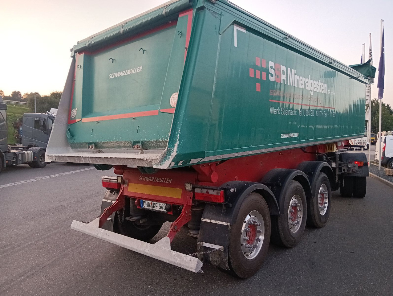 Tipper semi-trailer Schwarzmüller 3-A Alumulde ALCOA 27m3 SAF Lift 5,4t el.Verdeck: picture 7