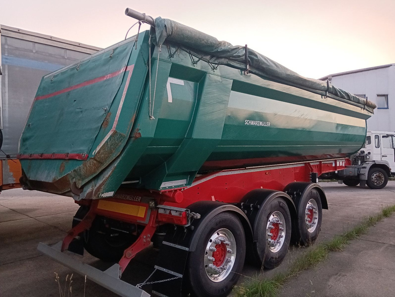 Tipper semi-trailer Schwarzmüller 3-A Alumulde ALCOA 27m3 SAF Lift 5,4t el.Verdeck: picture 26