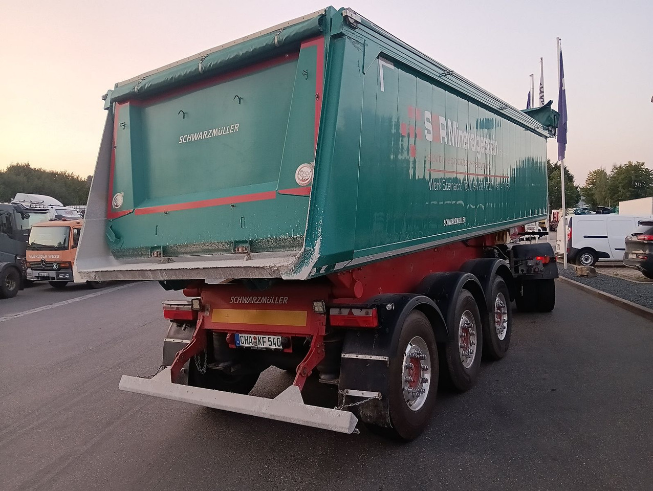 Tipper semi-trailer Schwarzmüller 3-A Alumulde ALCOA 27m3 SAF Lift 5,4t el.Verdeck: picture 12