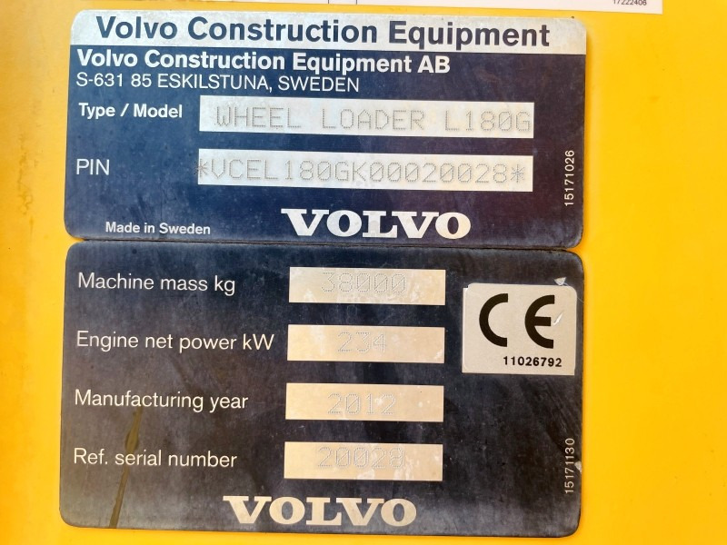 Volvo L180G HL (3636) - Wheel loader: picture 4 Volvo L180G HL (3636) - Wheel loader: picture 4