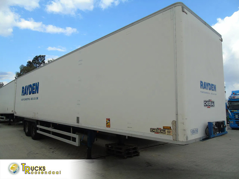 Closed box semi-trailer Chereau + rollers + 2x AXLE: picture 1