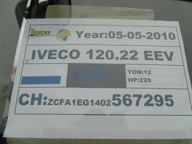 Iveco EuroCargo 120 IVECO EURO CARGO 120.22 EEV - Box truck: picture 4 Iveco EuroCargo 120 IVECO EURO CARGO 120.22 EEV - Box truck: picture 4