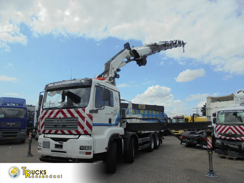 MAN TGA 41.460 1e Owner + Manual + Fassi F800XP 6x hydr. + Winch + hoogzit 8x4 + Low KM + Remote + FLY-JIB Prepared - Crane truck, Dropside/ Flatbed truck: picture 1 MAN TGA 41.460 1e Owner + Manual + Fassi F800XP 6x hydr. + Winch + hoogzit 8x4 + Low KM + Remote + FLY-JIB Prepared - Crane truck, Dropside/ Flatbed truck: picture 1