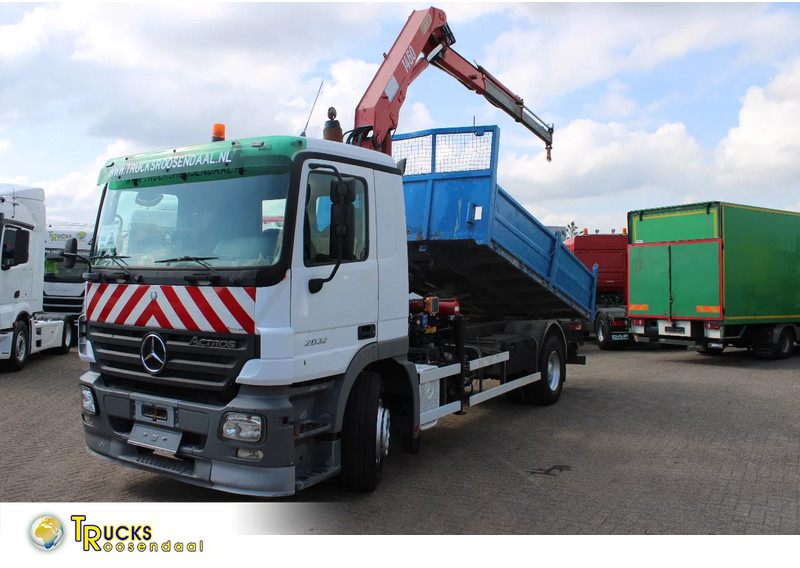 Mercedes-Benz Actros 2032 + HMF 1460 + Tipper + Steel Steel - Tipper: picture 1 Mercedes-Benz Actros 2032 + HMF 1460 + Tipper + Steel Steel - Tipper: picture 1