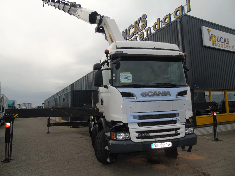 Scania R 500 + PALFINGER 88002-EH + 8x EXT + 8X4 + EURO 5 + MANUAL - Crane truck: picture 2 Scania R 500 + PALFINGER 88002-EH + 8x EXT + 8X4 + EURO 5 + MANUAL - Crane truck: picture 2