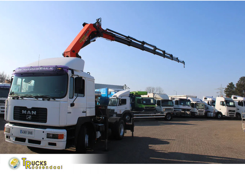 MAN 19.414 F2000 reserved !! + PALFINGER PK35000 F + EURO 2 + MANUAL - Tractor unit: picture 1 MAN 19.414 F2000 reserved !! + PALFINGER PK35000 F + EURO 2 + MANUAL - Tractor unit: picture 1