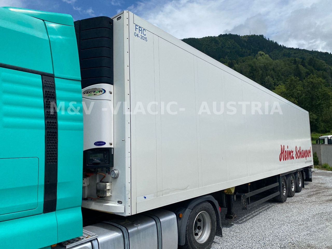 Schmitz Cargobull Kühlkoffer / Carrier 1850 - Refrigerator semi-trailer: picture 1 Schmitz Cargobull Kühlkoffer / Carrier 1850 - Refrigerator semi-trailer: picture 1