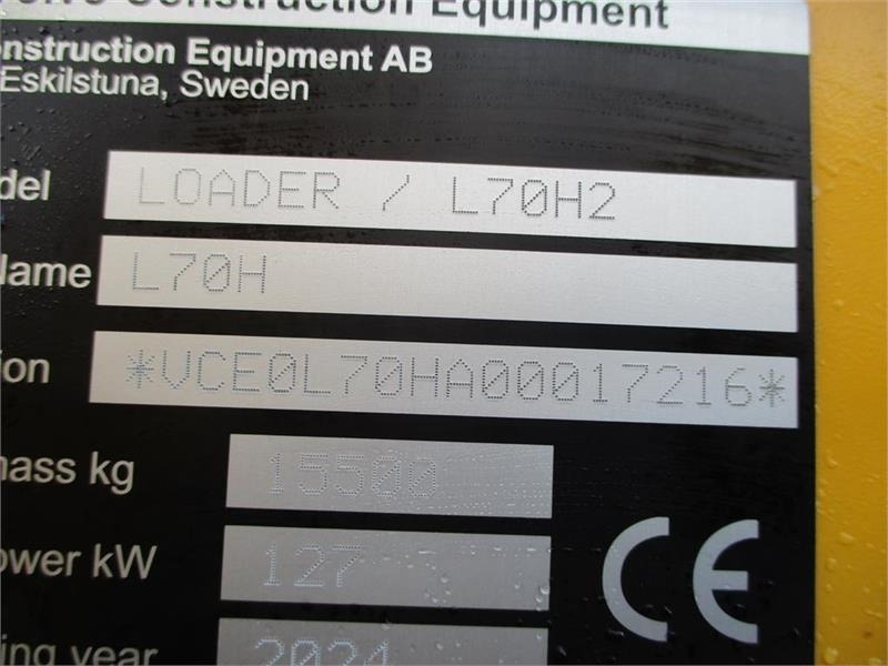 Volvo L 70 H H2 BEMÆRK MED GARANTI FRA VOLVO FREM TIL DE - Wheel loader: picture 2 Volvo L 70 H H2 BEMÆRK MED GARANTI FRA VOLVO FREM TIL DE - Wheel loader: picture 2