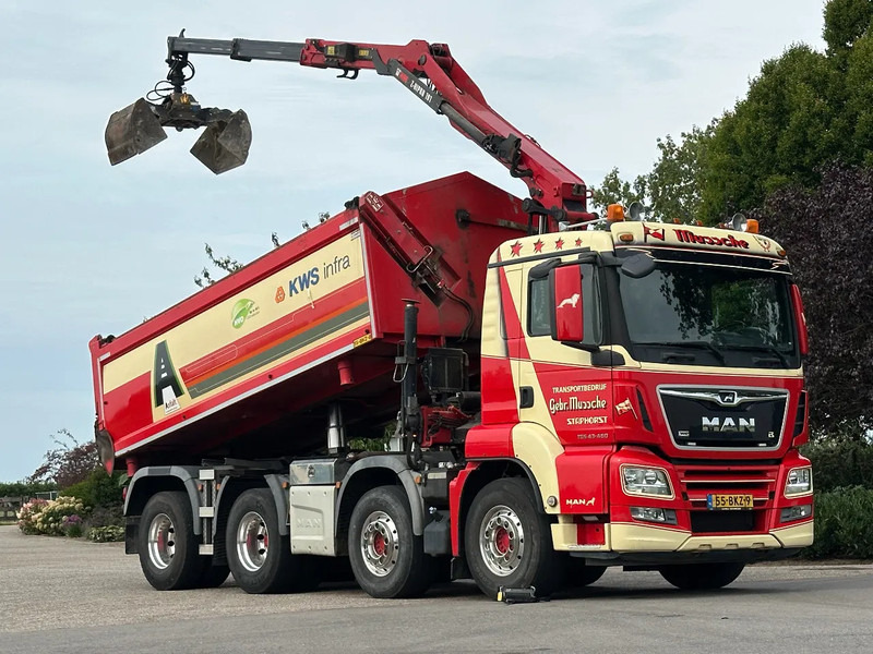 MAN TGS 43-460 WVT WIDESPREAD!!Z-Kraan/Kipper EURO 6!!263tkm!MANUELL!!ZERO EMISSIE 05-29 - Tipper, Crane truck: picture 1 MAN TGS 43-460 WVT WIDESPREAD!!Z-Kraan/Kipper EURO 6!!263tkm!MANUELL!!ZERO EMISSIE 05-29 - Tipper, Crane truck: picture 1