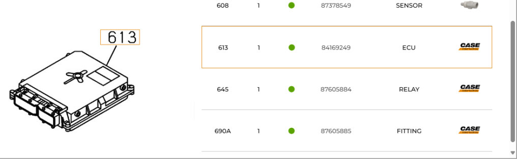 Case 47564554 - 8982280911 - ECU for Construction machinery: picture 1 Case 47564554 - 8982280911 - ECU for Construction machinery: picture 1