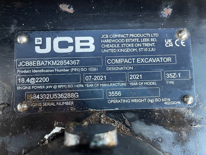 JCB 35Z-1 - Mini excavator: picture 3 JCB 35Z-1 - Mini excavator: picture 3